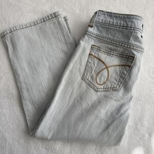 y2k cropped light wash low waisted capris